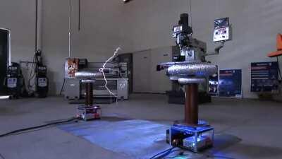 Mario theme on Tesla coils