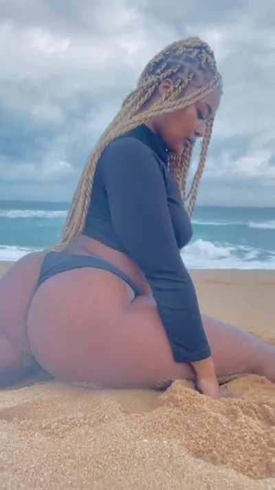 Stretched out hottie