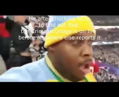 he's even wearing ukie colors!