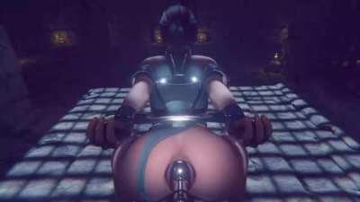 Lara's anal plug machine (Gifdoozer) [Tomb Raider]