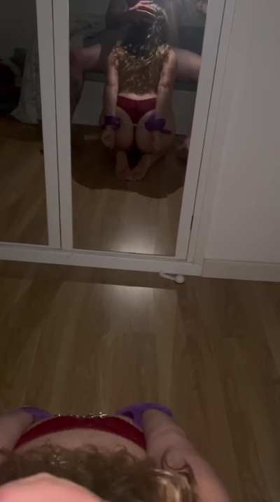 I love doing it in front of the mirror