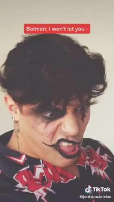 I firmly believe he studies Jim Carrey for acting