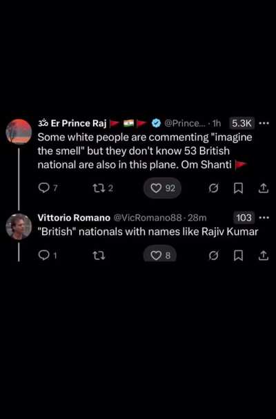 Westoid reaction to Indian Plen Crash