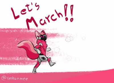 March already ended, but my proto is still marching! (Animation by me)