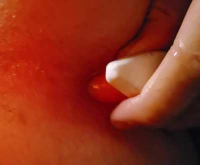 using my diy plug on my tight little asshole