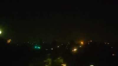 Thanks East Oakland and BART for the free firework show.