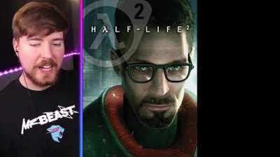 Mr Beast Reacts Half life