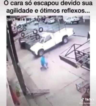 Ele só acabou devido a sua agilidade