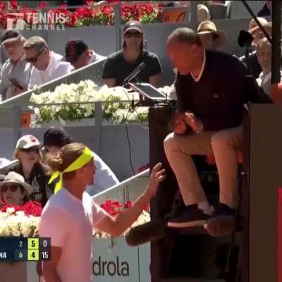 Zverev gets code violation for taking photo of out ball mark at Madrid Open