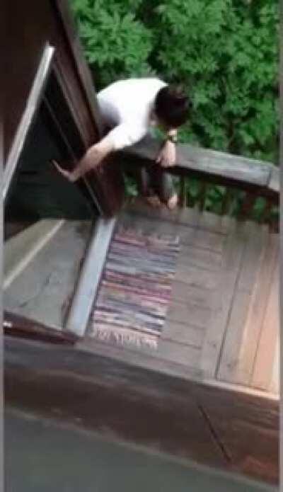 Cautiously opening a door