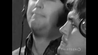 Video footage of The Beach Boys recording Good Vibrations in 1966