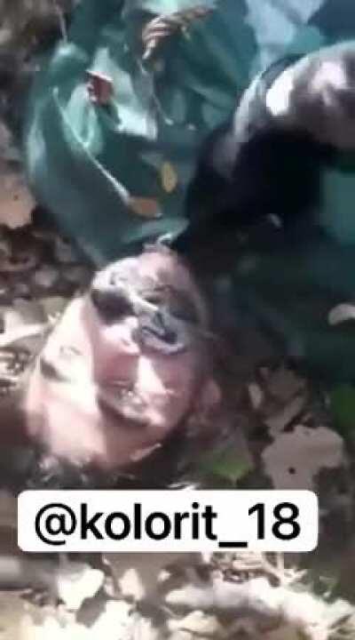 A new video emerged in telegram channels in which shows Armenian soldier commiting war crime by executing Azerbaijani soldier (PoW)