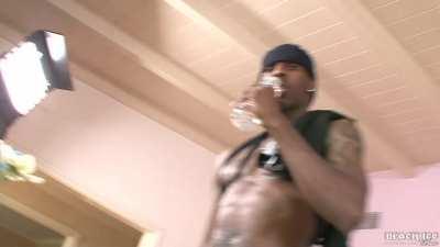 Ruby Rayes - Sucking dick during break behind the scenes