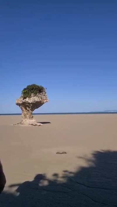 Throwing a rock into quicksand