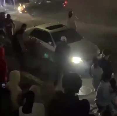 Why would you start punching a car that you just saw run over a couple people?