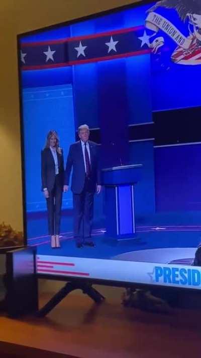 Trump when he saw Joe Biden getting a hug from Jill Biden.