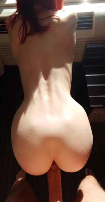 Petite Reddit user enjoying the full length of my cock