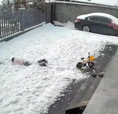 On the plus side, the snow fell before much shoveling effort was wasted