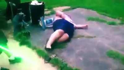 HMF while I have a lightsaber battle