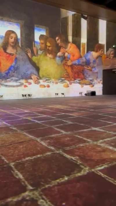 This art exhibition uses some interesting music 🤔