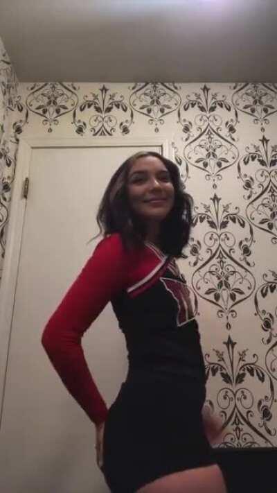 Big Bank in the cheer uniform