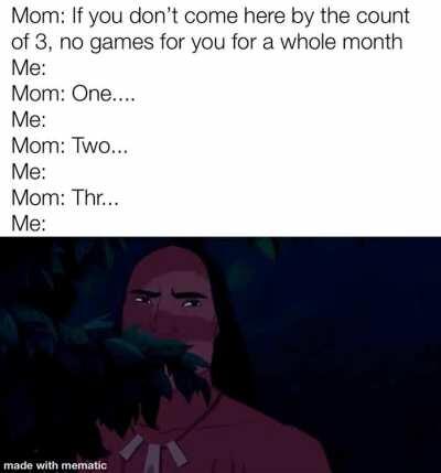 Pro Tip: never, I repeat, NEVER, let your mom finish the countdown.