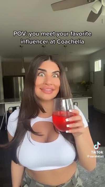 Meeting an influencer at Coachella