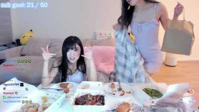 Jaime in a blue dress