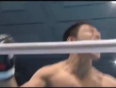 The man who got a 5 second flying Knee KO before Jorge Masvidal did it