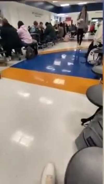 drake the type of clumsy clint to slip and spill his lunch tray all over himself