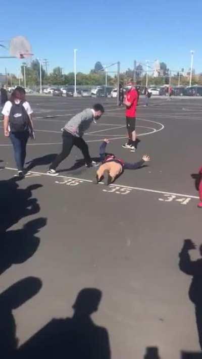 knocked into a seizure at school