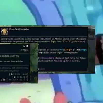 Samira reading today's pbe patch notes: