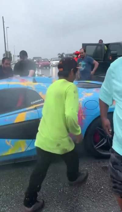 Crazy how he’s worried about the McLaren more than his friend.