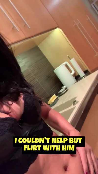 Flirting with my son was a great idea