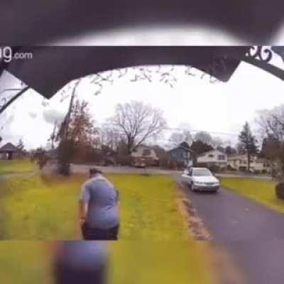 When you're just trying to make ends meet. Notice his car got robbed too.