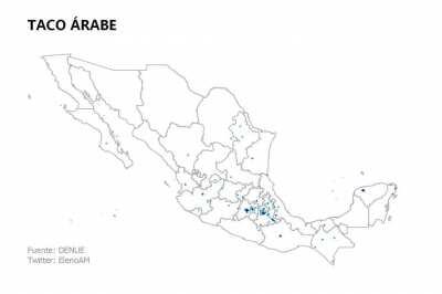 Los tacos, tortas y otros antojitos en México.