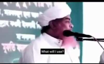 Bangladeshi religious leader explaining his invasion plan for Kolkata