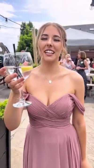 first and last drink footage at a wedding