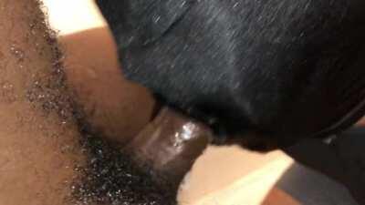 BBC sloppy throat fucking white sissy in NYC