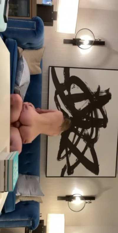 Bouncing this hotwife on my cock like a toy