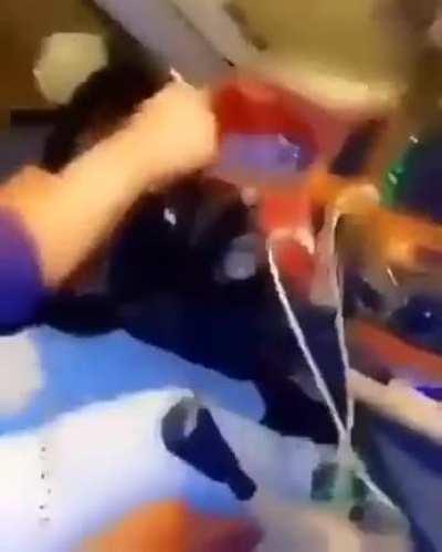 Man takes out friend's car keys mid drive