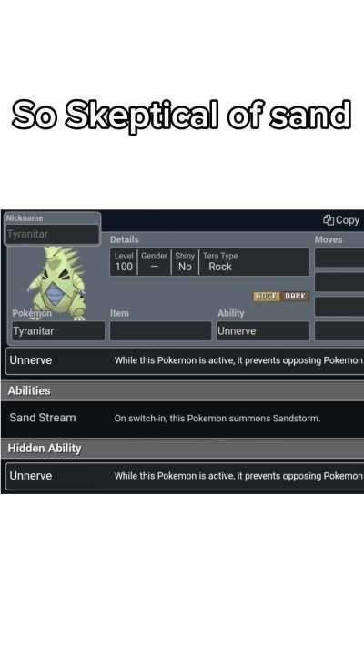 Tyranitar's been feeling lonely