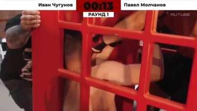 Russian Phone Booth Fighting!