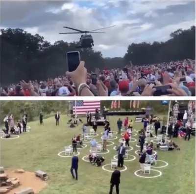 Trump vs. Biden rallies during global pandemic