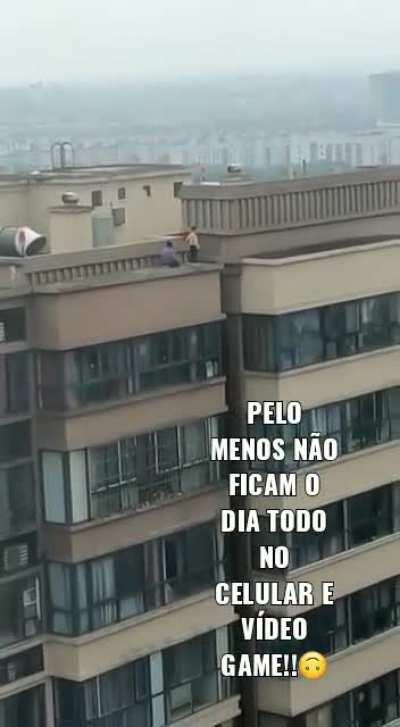 “At least they don’t spend all day on their phones and video game!! 🙃”