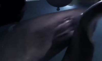 Huge sixgill sharks spotted by submarine eating a whale carcass, They then decide to smash into the submarine 