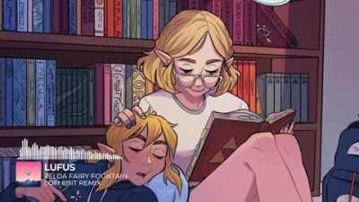 Combined Zelda Fairy Fountain, Lofi and 8bit and this is the result