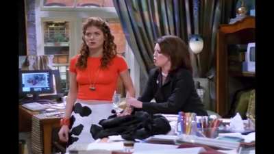 Debra Messing ass slapped by Megan Mullally