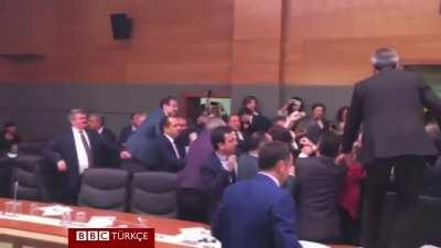 epic fight in turkish parliament