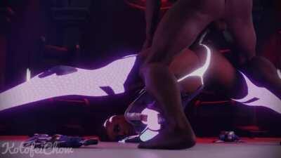 Sombra Split Anal (Kotofeichow) [Overwatch]